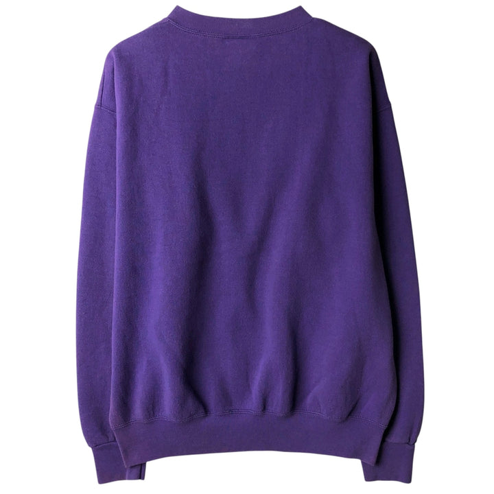90'S Lee Sport Minnesota Vikings Print Sweatshirt, Made in USA, Men's Size M (approx.), Vintage unclear purple type Vintage Second Hand