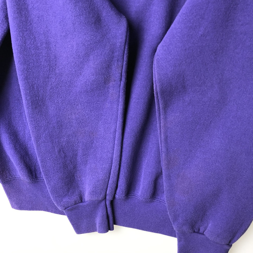 90'S Lee Sport Minnesota Vikings Print Sweatshirt, Made in USA, Men's Size M (approx.), Vintage unclear purple type Vintage Second Hand