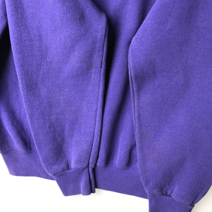 90'S Lee Sport Minnesota Vikings Print Sweatshirt, Made in USA, Men's Size M (approx.), Vintage unclear purple type Vintage Second Hand