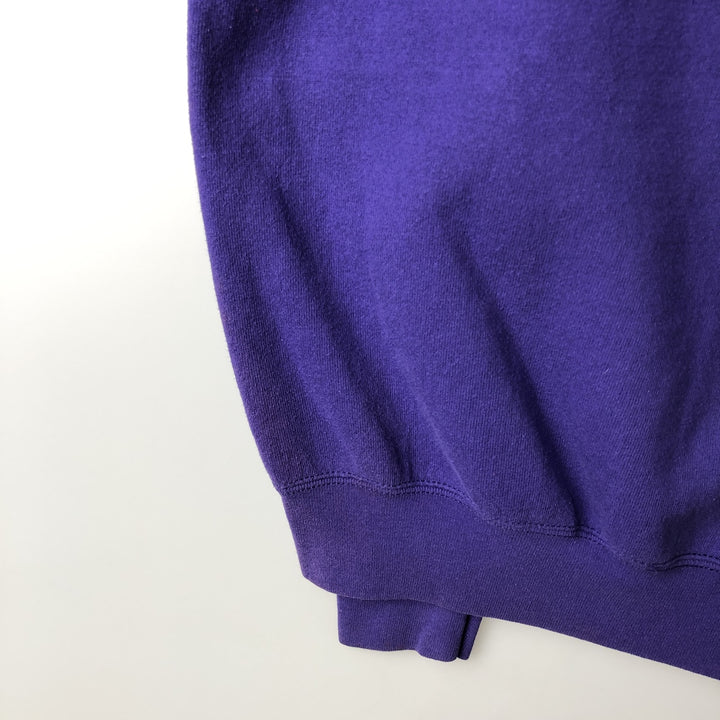 90'S Lee Sport Minnesota Vikings Print Sweatshirt, Made in USA, Men's Size M (approx.), Vintage unclear purple type Vintage Second Hand