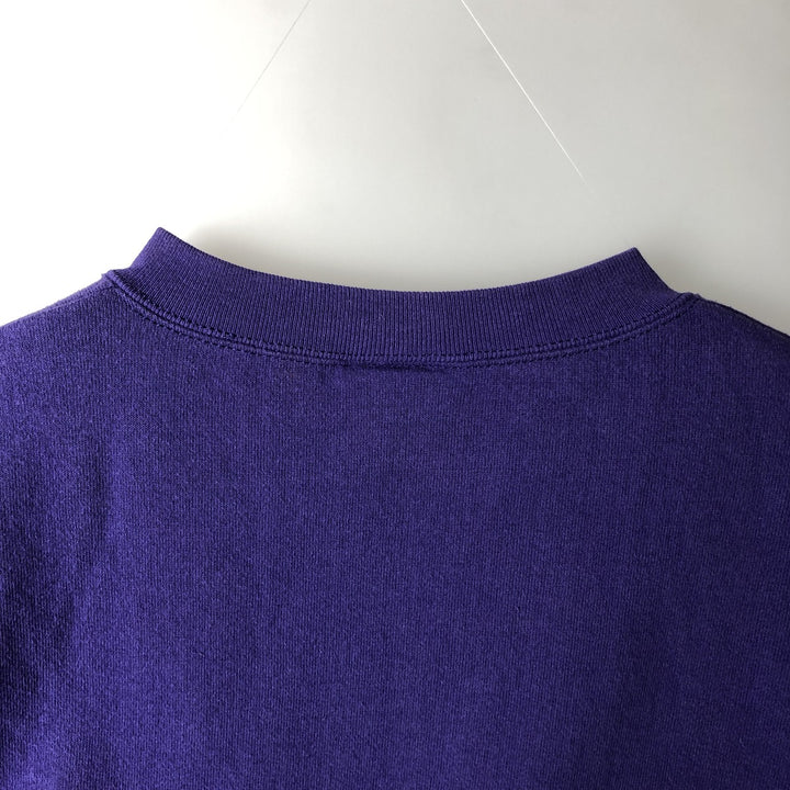 90'S Lee Sport Minnesota Vikings Print Sweatshirt, Made in USA, Men's Size M (approx.), Vintage unclear purple type Vintage Second Hand