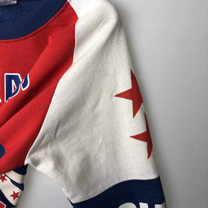 80'S GARAN New York Giants Tricolor Print Sweatshirt, Men's XL (approx.), Vintage unclear navy blue type Vintage Second Hand