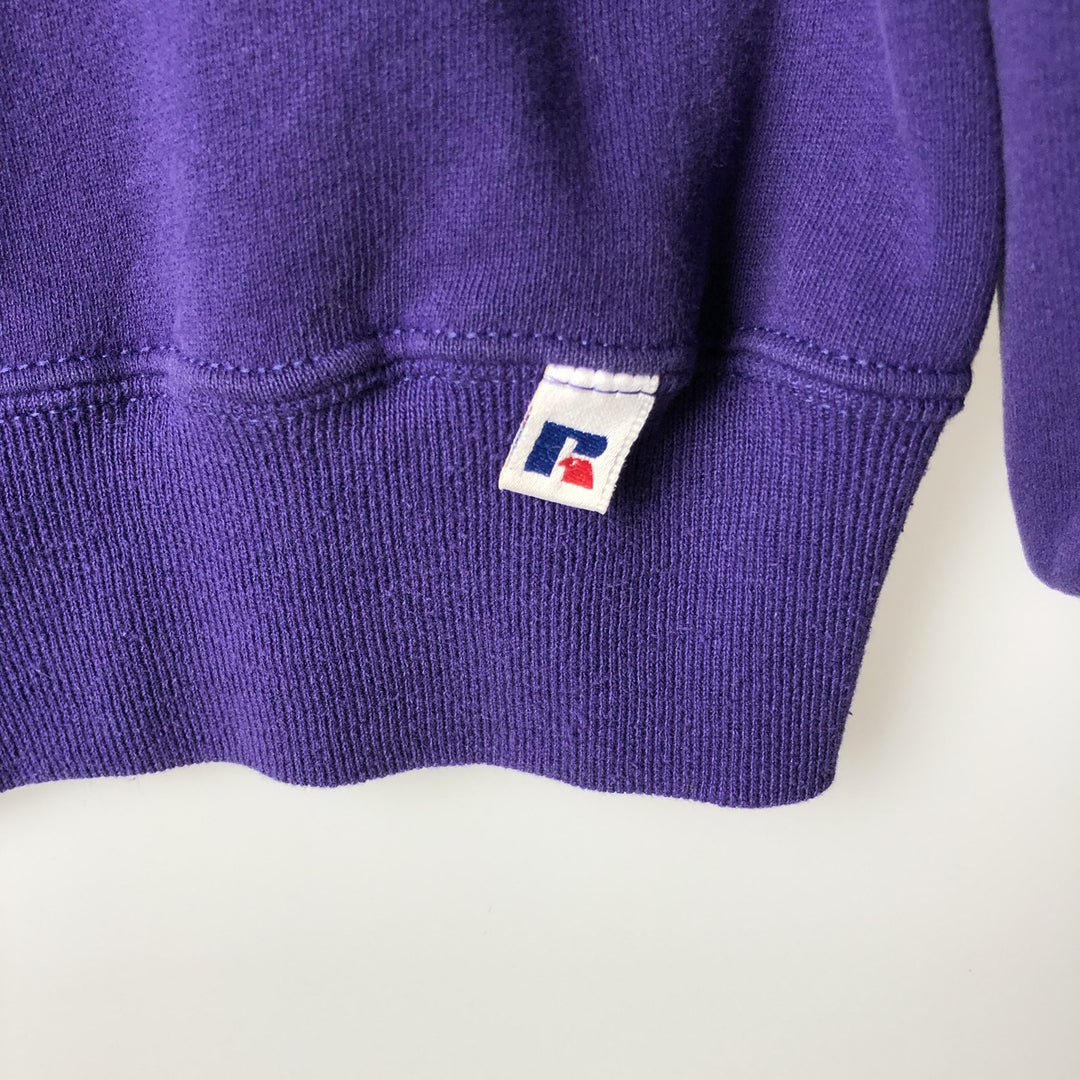 90'S Russell Minnesota Vikings Print Sweatshirt, Made in USA, Men's Size L (approx.), Vintage cotton purple type Vintage Second Hand