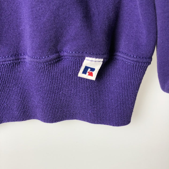 90'S Russell Minnesota Vikings Print Sweatshirt, Made in USA, Men's Size L (approx.), Vintage cotton purple type Vintage Second Hand