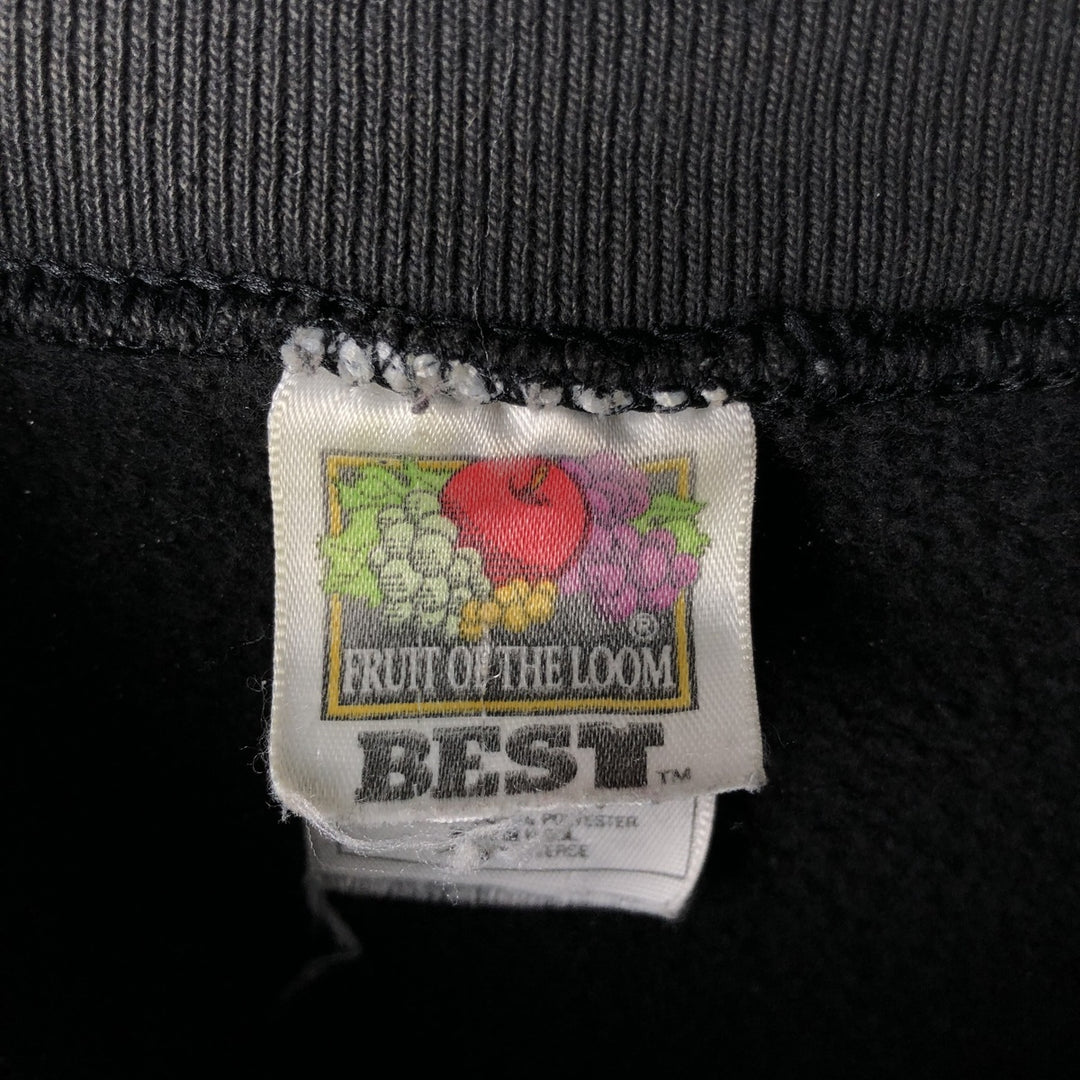 90'S Fruit of the Loom NFL Carolina Panthers Print Sweatshirt, Made in USA, Men's XXL equivalent. cotton black type Vintage Second Hand