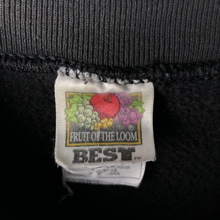 90'S Fruit of the Loom NFL Carolina Panthers Print Sweatshirt, Made in USA, Men's XXL equivalent. cotton black type Vintage Second Hand