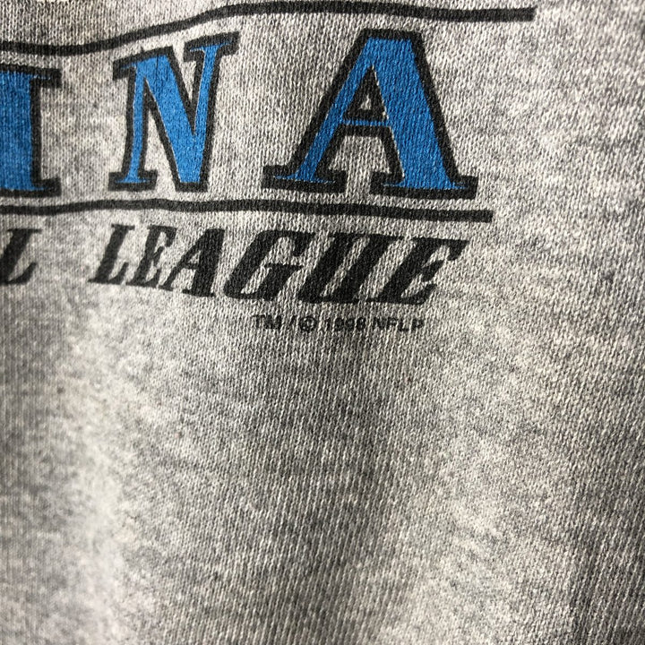 90'S Lee NFL Carolina Panthers Print Sweatshirt, Made in USA, Men's XXL equivalent. cotton gray type Vintage Second Hand