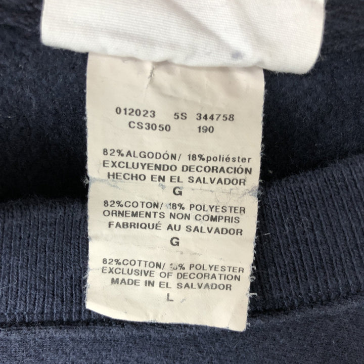 Champion REVERSE WEAVE Reverse Weave College Sweatshirt Trainer Men's L size cotton navy blue type Vintage Second Hand