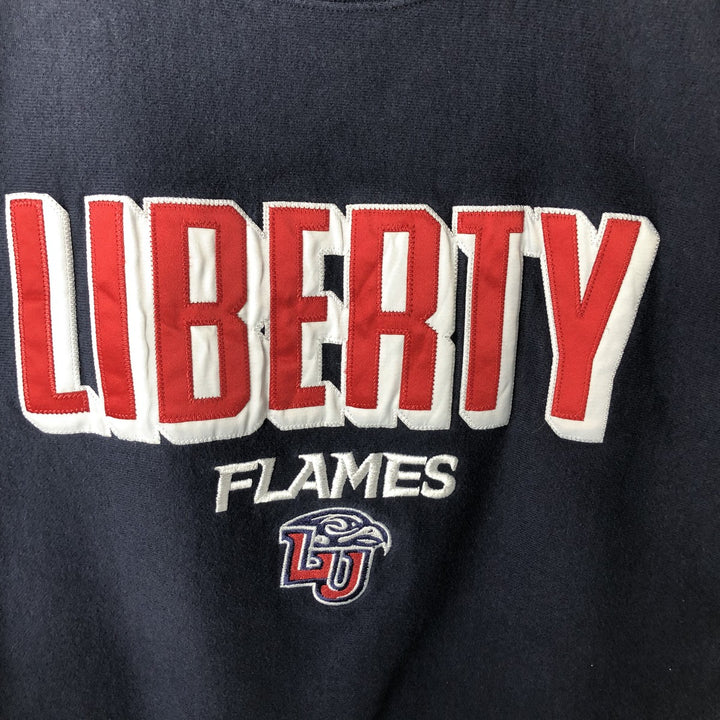 Champion REVERSE WEAVE Reverse Weave College Sweatshirt Trainer Men's L size cotton navy blue type Vintage Second Hand