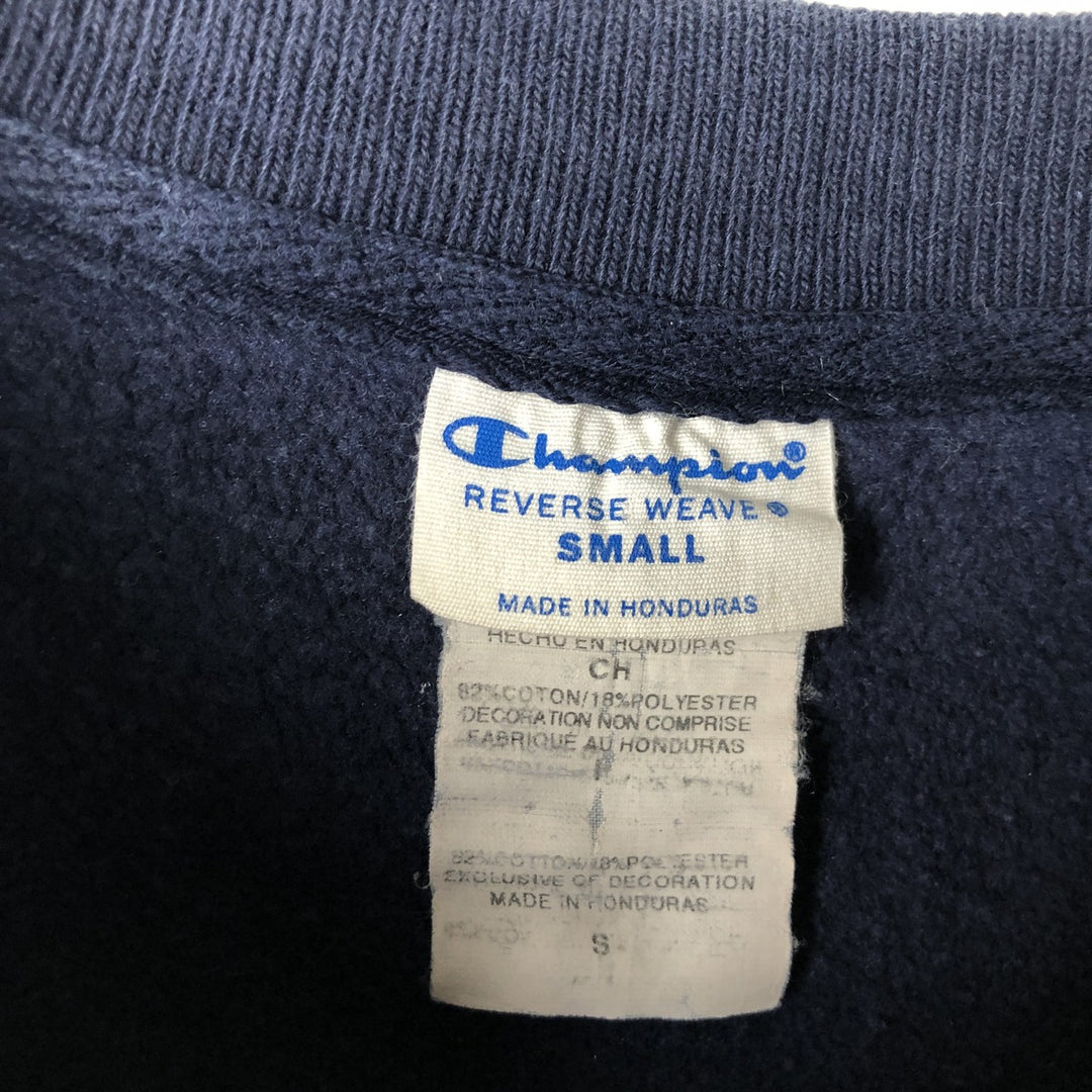 Champion Reverse Weave Replica Solid Color Tag College Sweatshirt, Men's Size Small cotton navy blue type Vintage Second Hand