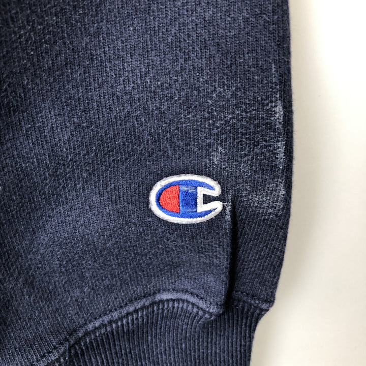 Champion Reverse Weave Replica Solid Color Tag College Sweatshirt, Men's Size Small cotton navy blue type Vintage Second Hand