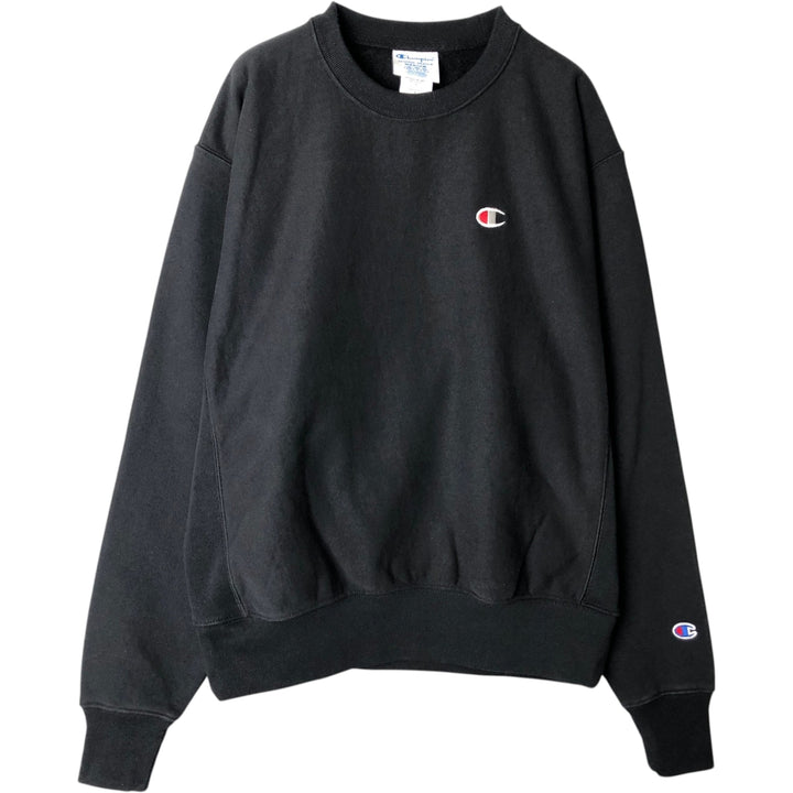 Champion REVERSE WEAVE Reverse Weave One Point Logo Sweatshirt Trainer Men's M cotton black type Vintage Second Hand