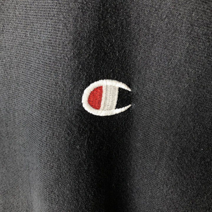 Champion REVERSE WEAVE Reverse Weave One-Point Logo Sweatshirt, Men's XL cotton black type Vintage Second Hand