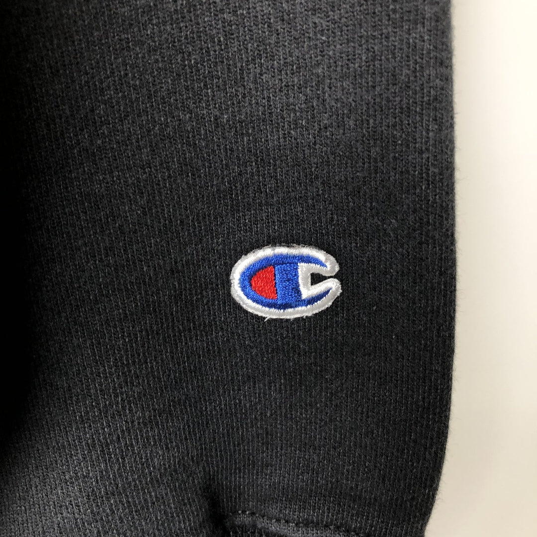 Champion REVERSE WEAVE Reverse Weave One-Point Logo Sweatshirt, Men's XL cotton black type Vintage Second Hand