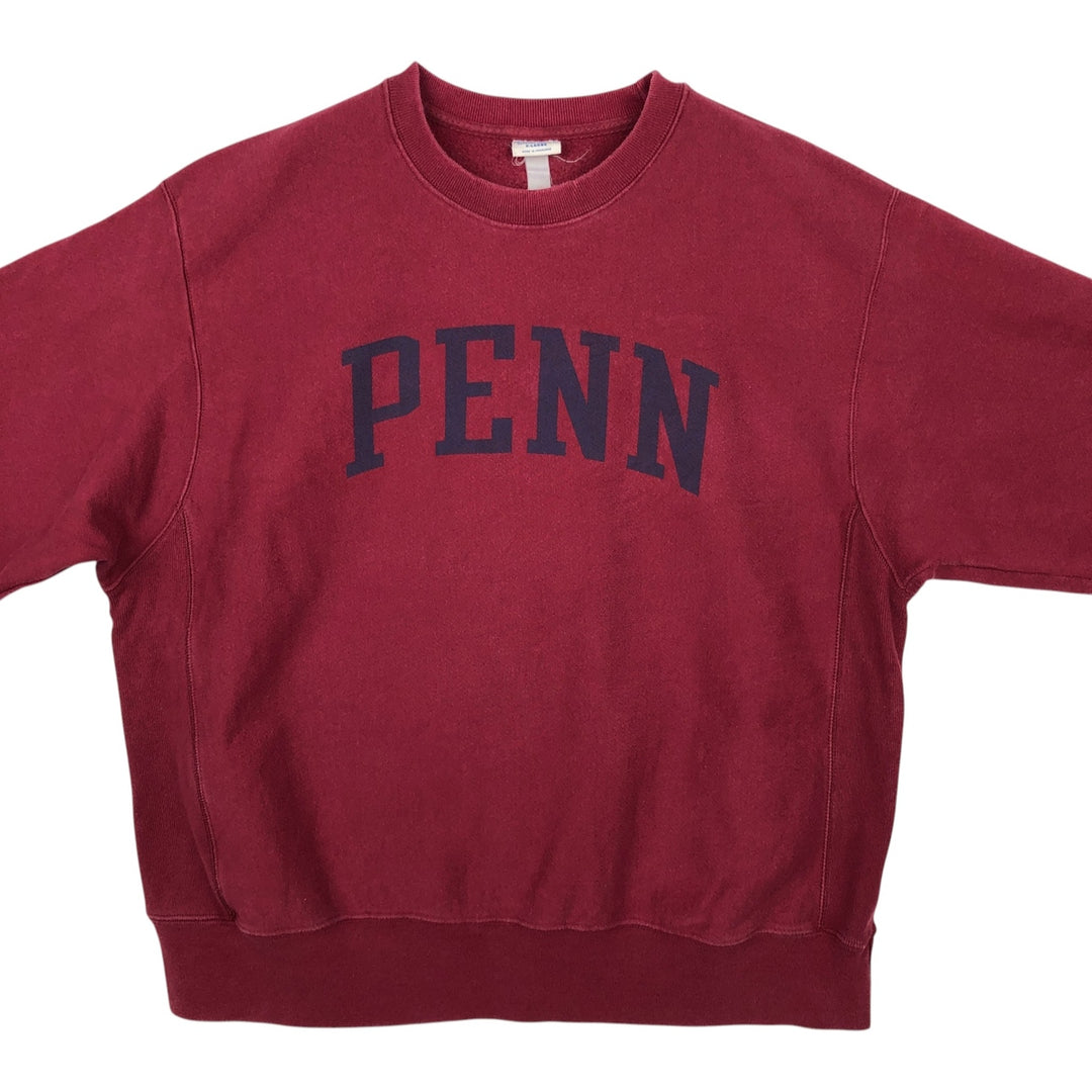 Champion Reverse Weave PENN University of Pennsylvania College Sweatshirt (Men's XL equivalent) unclear Red type red-purple Vintage Second Hand