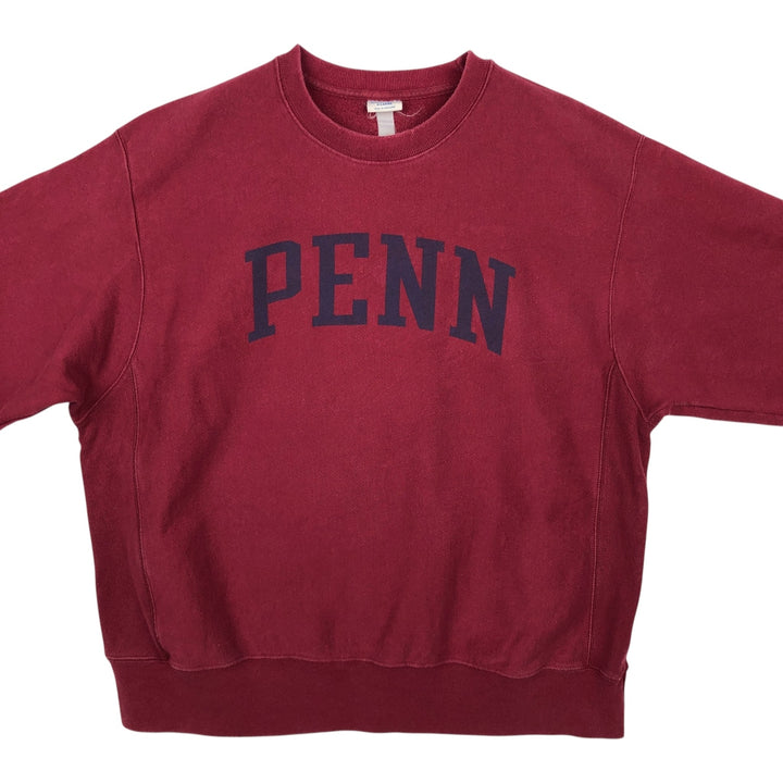 Champion Reverse Weave PENN University of Pennsylvania College Sweatshirt (Men's XL equivalent) unclear Red type red-purple Vintage Second Hand