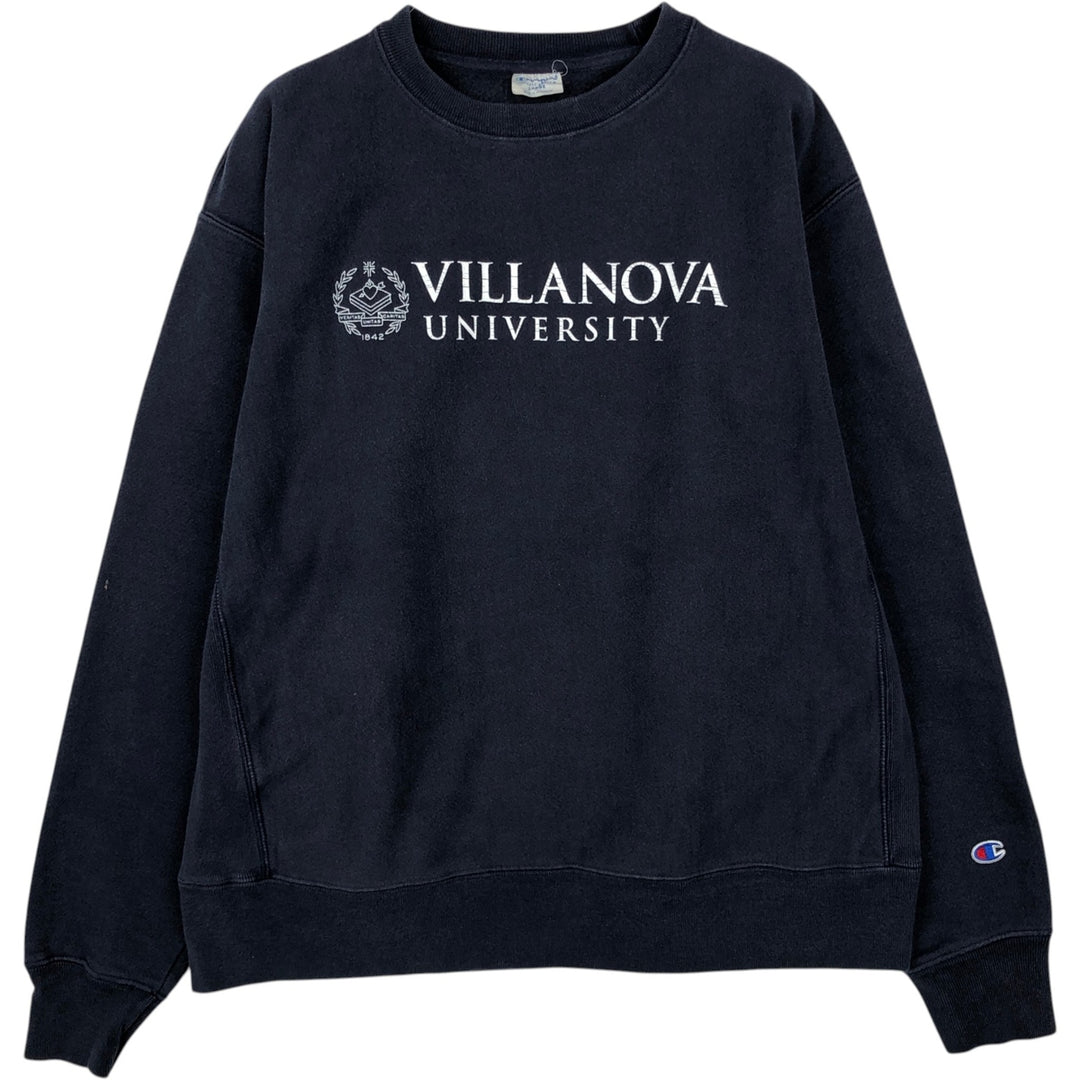 Champion REVERSE WEAVE Reverse Weave College Sweatshirt Trainer Men's L size unclear navy blue type Vintage Second Hand