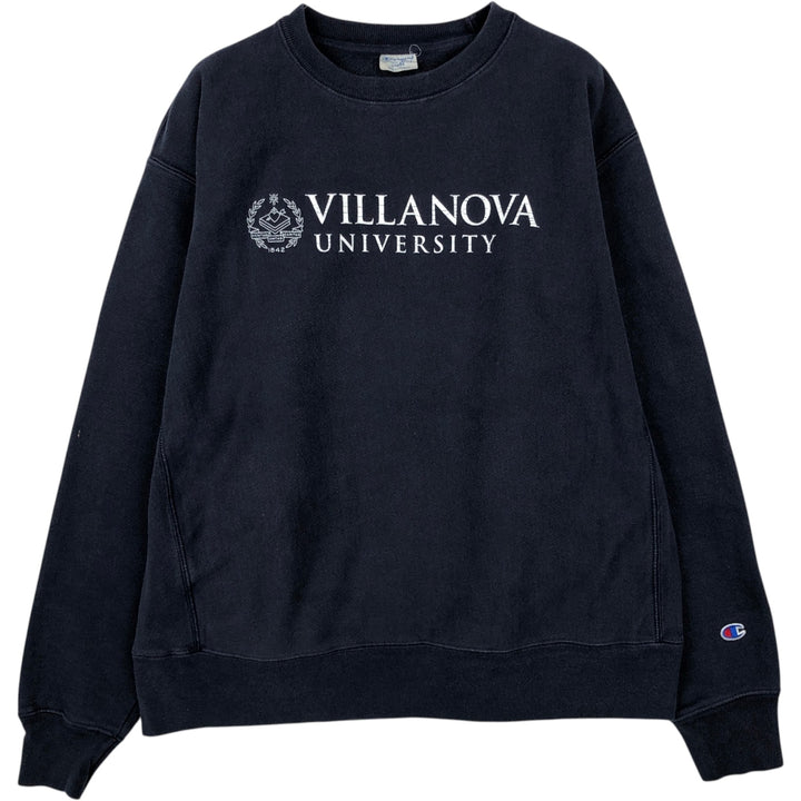 Champion REVERSE WEAVE Reverse Weave College Sweatshirt Trainer Men's L size unclear navy blue type Vintage Second Hand