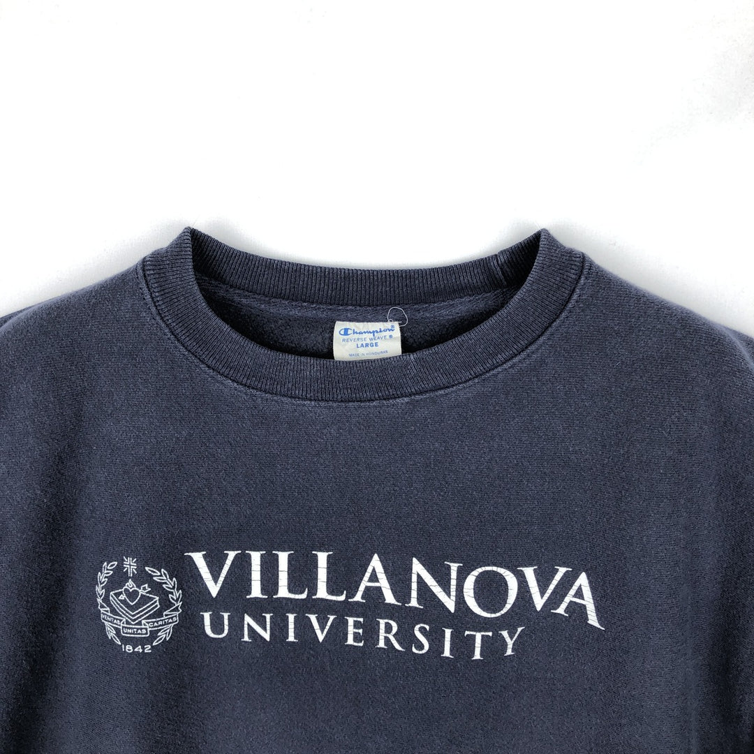 Champion REVERSE WEAVE Reverse Weave College Sweatshirt Trainer Men's L size unclear navy blue type Vintage Second Hand