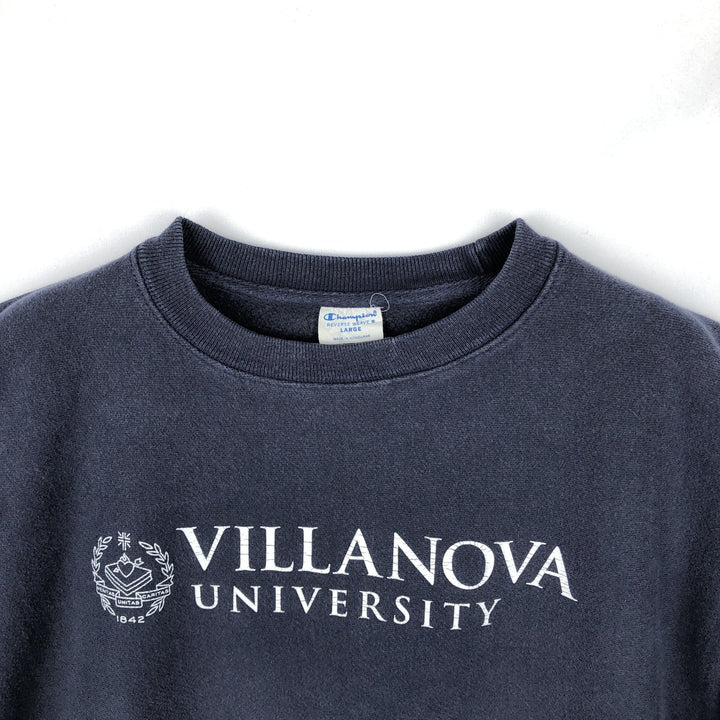 Champion REVERSE WEAVE Reverse Weave College Sweatshirt Trainer Men's L size unclear navy blue type Vintage Second Hand