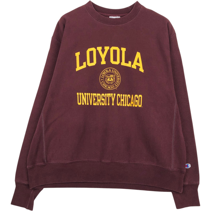 2000'S Champion Reverse Weave College Sweatshirt, Men's XL cotton red type reddish brown Vintage Second Hand