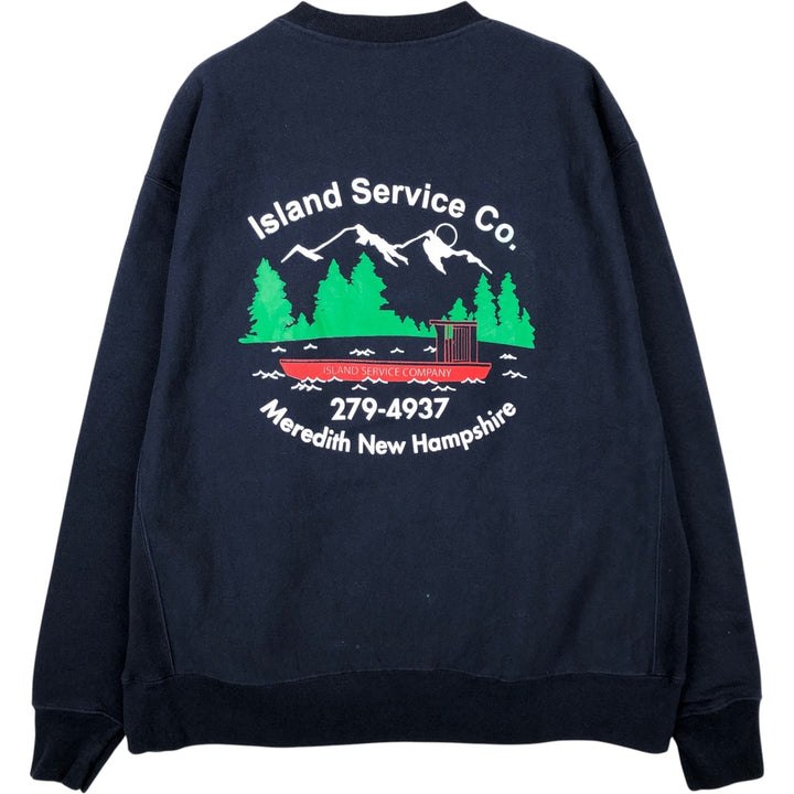 Champion REVERSE WEAVE Advertising Sweatshirt, Men's XL cotton navy blue type Vintage Second Hand