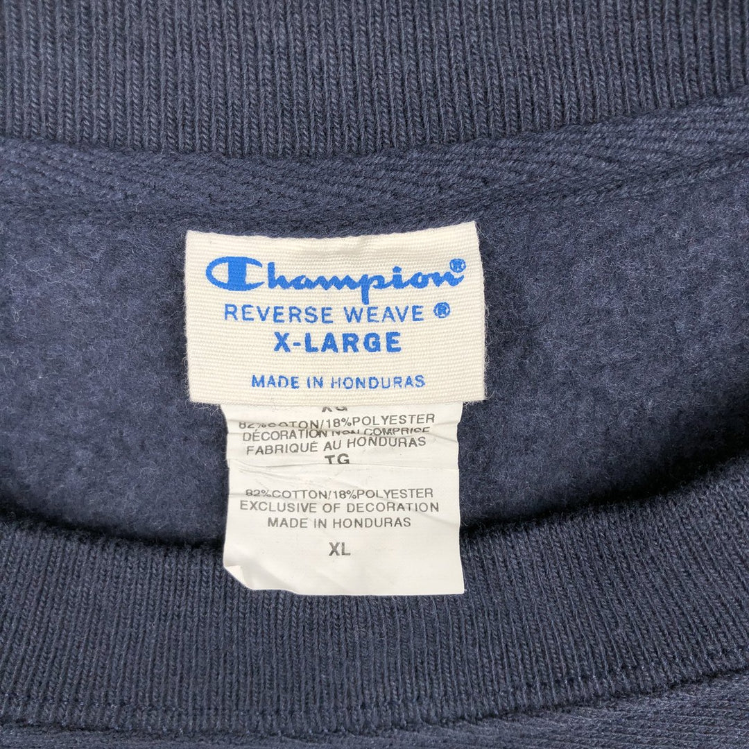 Champion REVERSE WEAVE Advertising Sweatshirt, Men's XL cotton navy blue type Vintage Second Hand