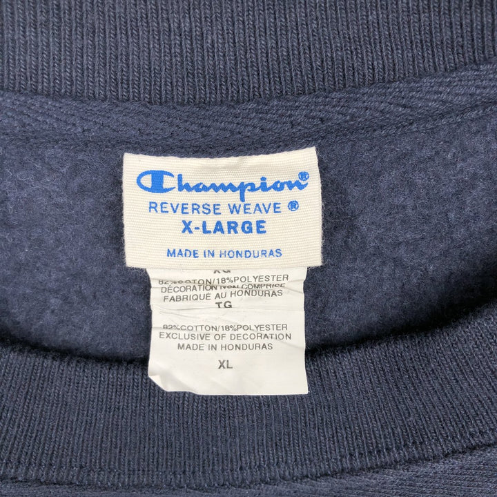 Champion REVERSE WEAVE Advertising Sweatshirt, Men's XL cotton navy blue type Vintage Second Hand