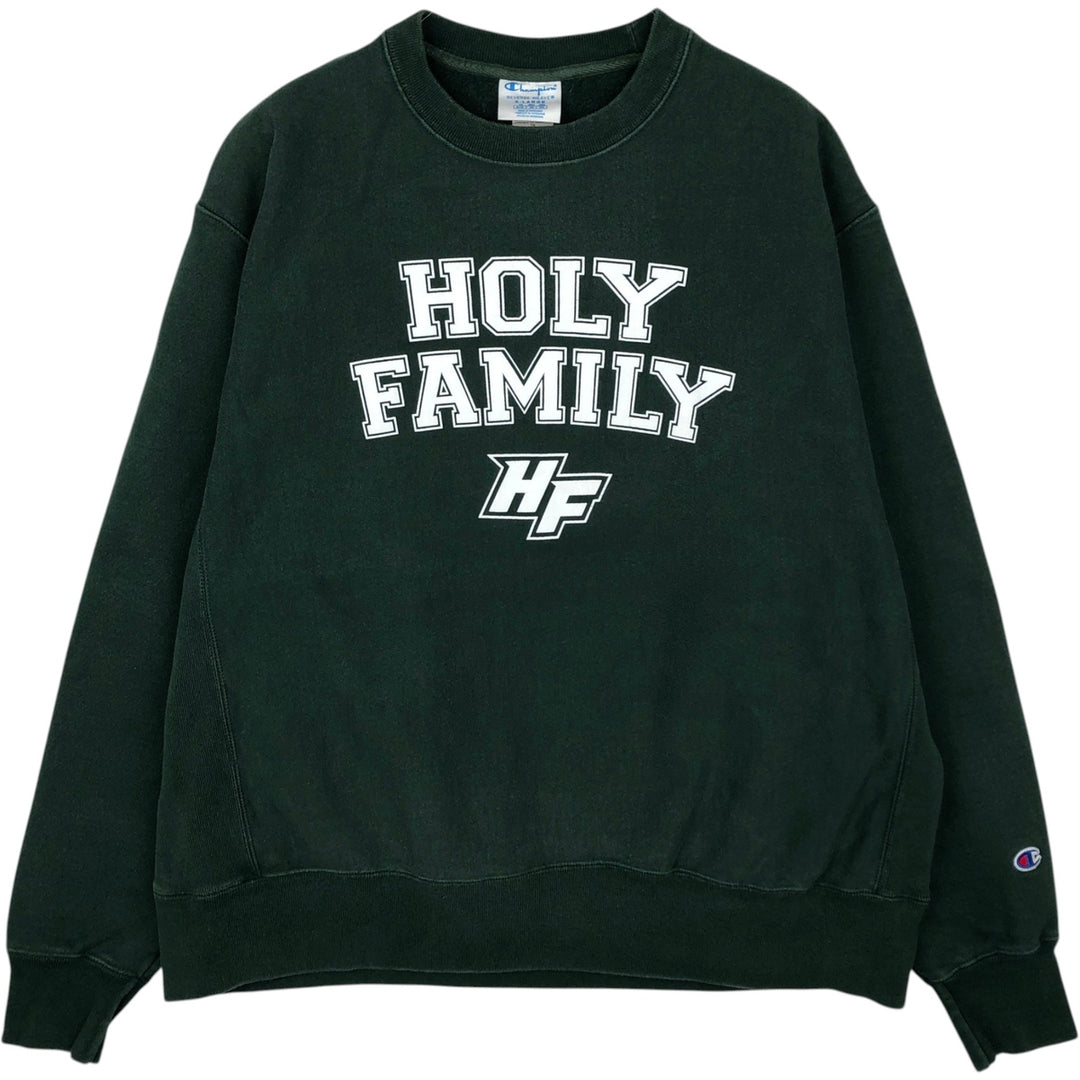 Champion REVERSE WEAVE Reverse Weave College Sweatshirt Trainer Men's XL cotton Green type dark green Vintage Second Hand