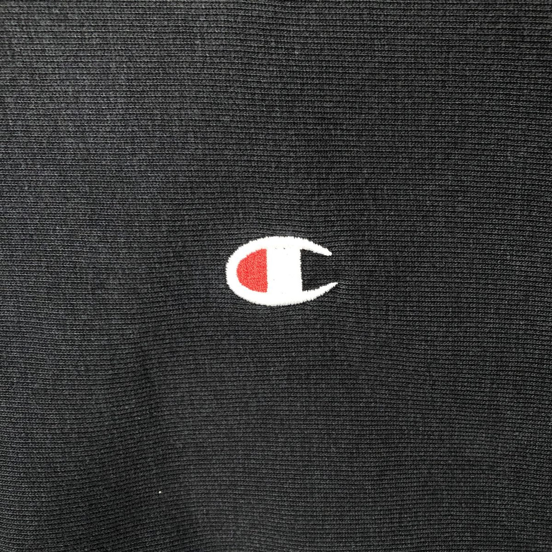 Champion REVERSE WEAVE Reverse Weave One Point Logo Sweatshirt Trainer Men's L size unclear black type Vintage Second Hand