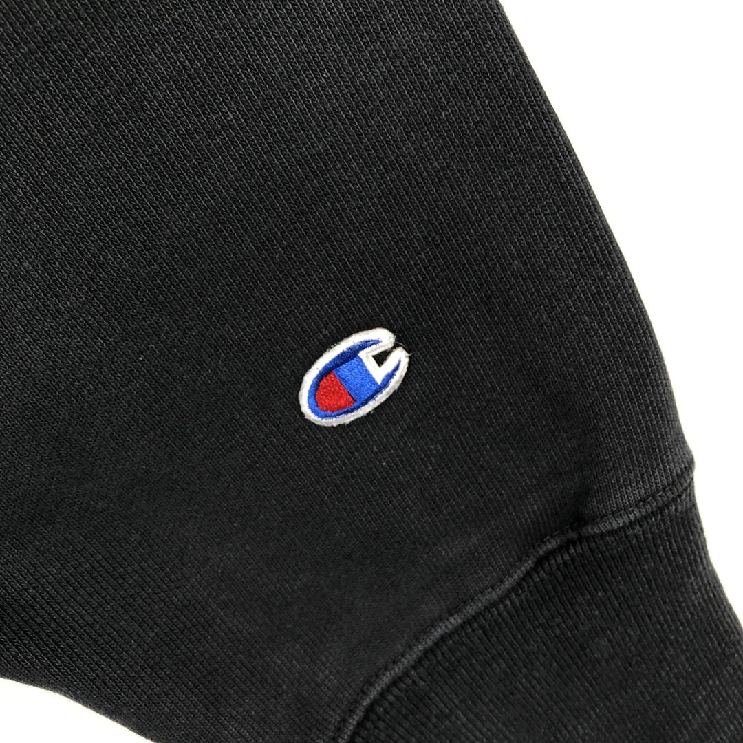 Champion REVERSE WEAVE Reverse Weave One Point Logo Sweatshirt Trainer Men's L size unclear black type Vintage Second Hand