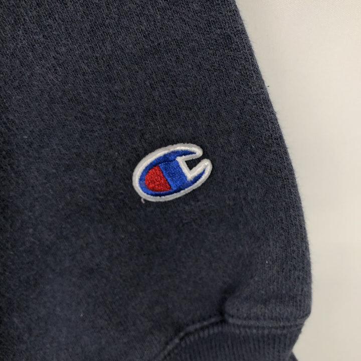 Champion REVERSE WEAVE Reverse Weave One Point Logo Sweatshirt Trainer Men's L size cotton navy blue type Vintage Second Hand