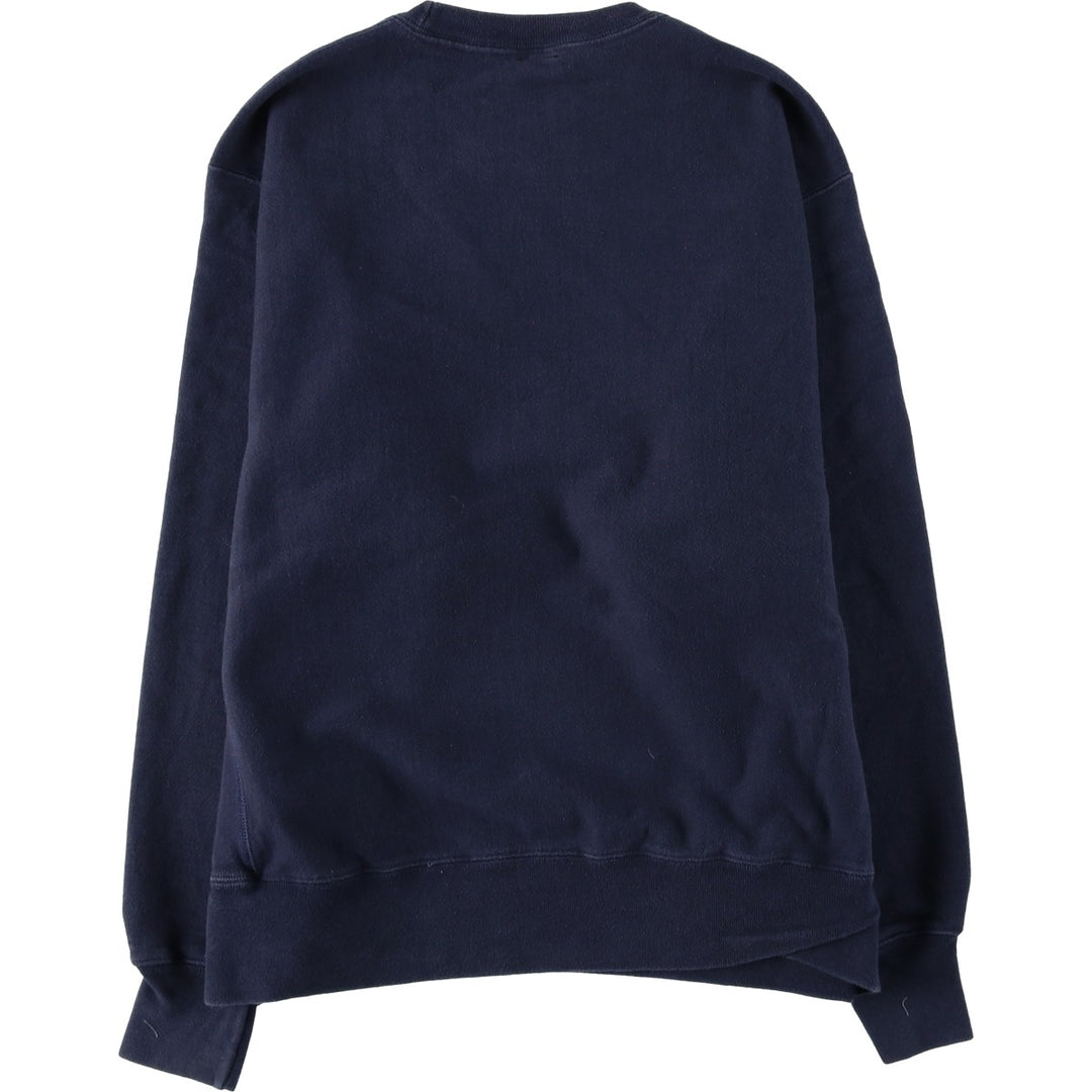 Champion Reverse Weave Logo Sweatshirt, Men's Size L cotton navy blue type Vintage Second Hand