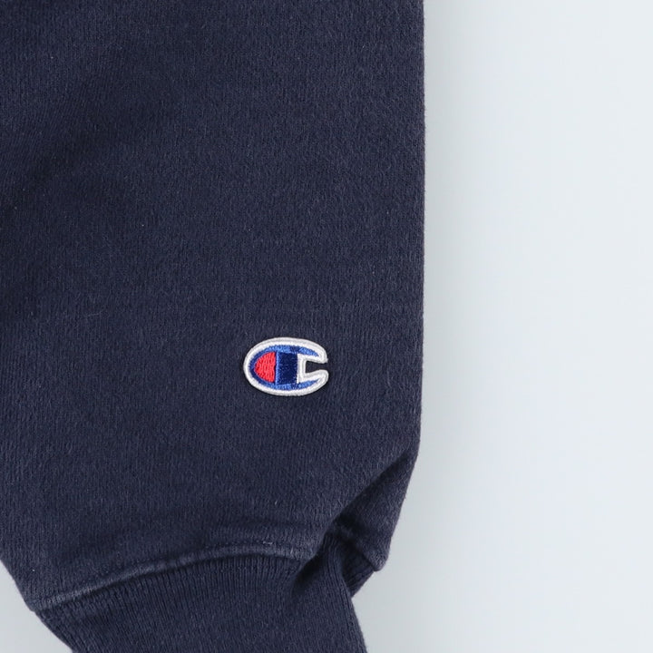 Champion Reverse Weave Logo Sweatshirt, Men's Size L cotton navy blue type Vintage Second Hand