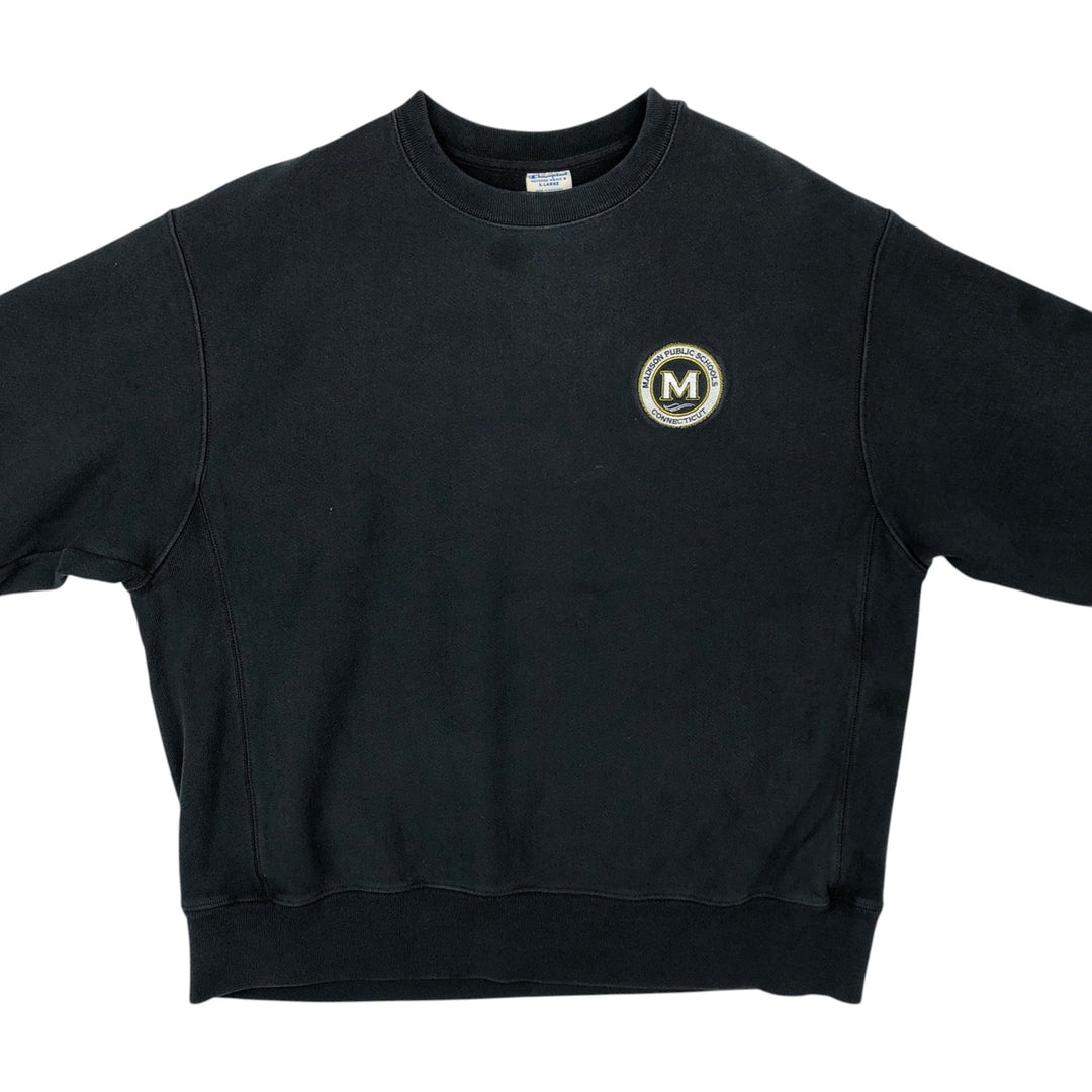 Champion REVERSE WEAVE Reverse Weave College Sweatshirt Trainer Men's XL cotton black type Vintage Second Hand