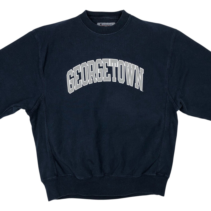 2000'S Champion REVERSE WEAVE Reverse Weave College Sweatshirt, Men's Size M cotton navy blue type Vintage Second Hand