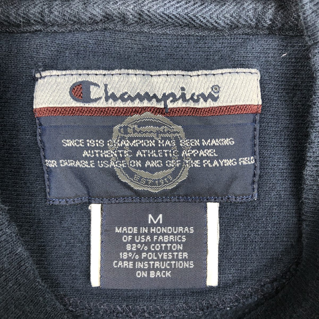 2000'S Champion REVERSE WEAVE Reverse Weave College Sweatshirt, Men's Size M cotton navy blue type Vintage Second Hand