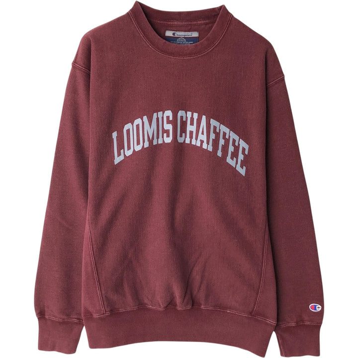 2000'S Champion Original Reverse Weave College Sweatshirt, Men's Size Small cotton wine-red Vintage Second Hand