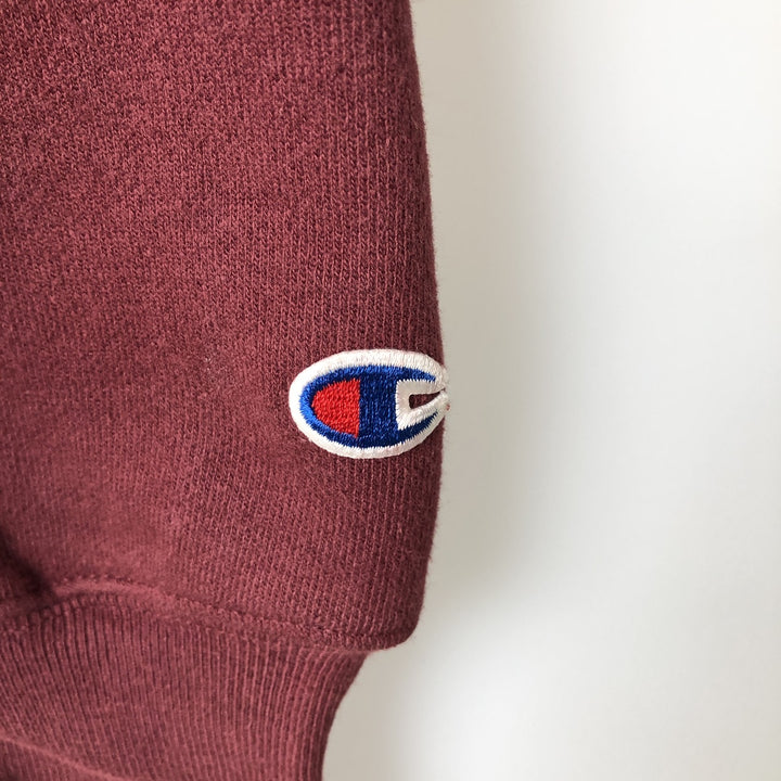 2000'S Champion Premium Reverse Weave Blank Sweatshirt (Men's Size M) cotton wine-red Vintage Second Hand