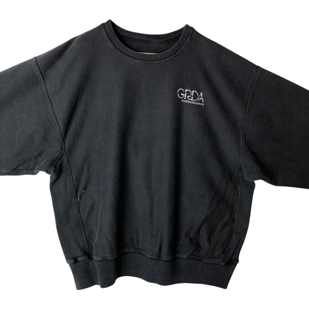00'S Champion PREMIUM REVERSE WEAVE Premium Reverse Weave Sweatshirt Trainer Men's XL size cotton black type Vintage Second Hand
