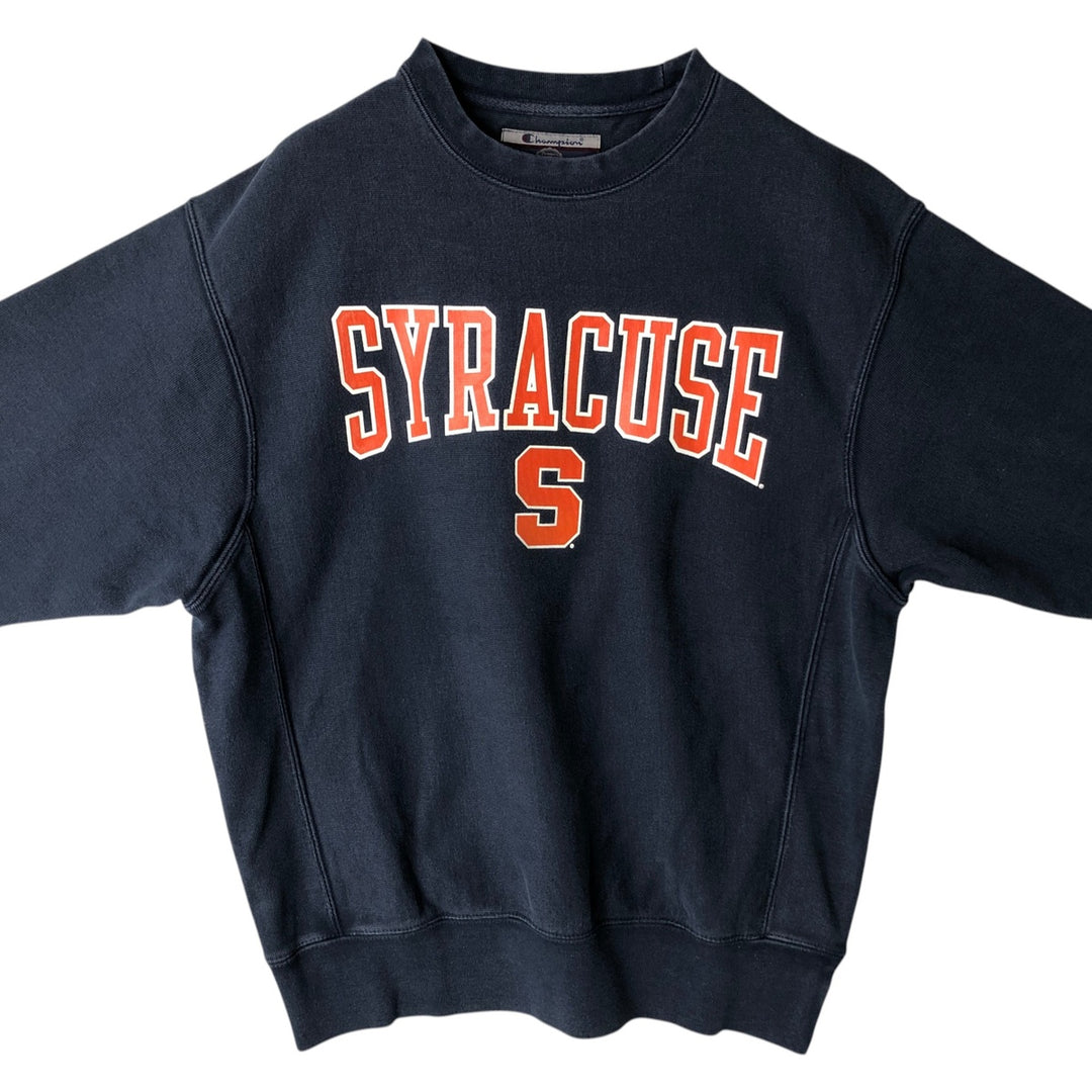 2000'S Champion Original Reverse Weave College Sweatshirt, Men's Size Small cotton navy blue type Vintage Second Hand