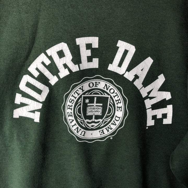 Champion Reverse Weave Notre Dame College Sweatshirt (Men's XL equivalent) - 2000s/2000s. unclear green type Vintage Second Hand