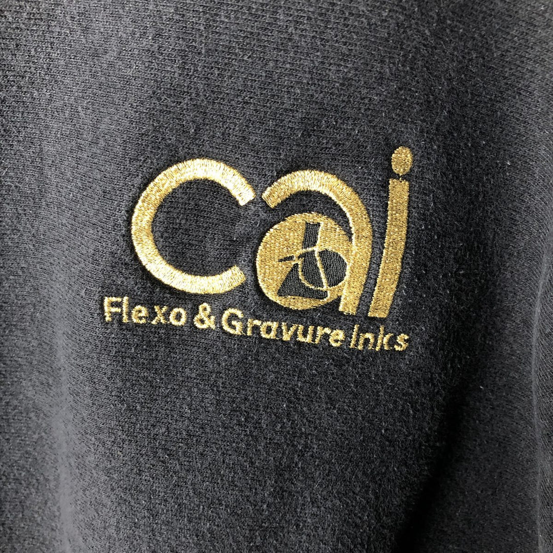 2000'S Champion Premium Reverse Weave CAI Advertising Sweatshirt (Men's Size L) cotton black type Vintage Second Hand