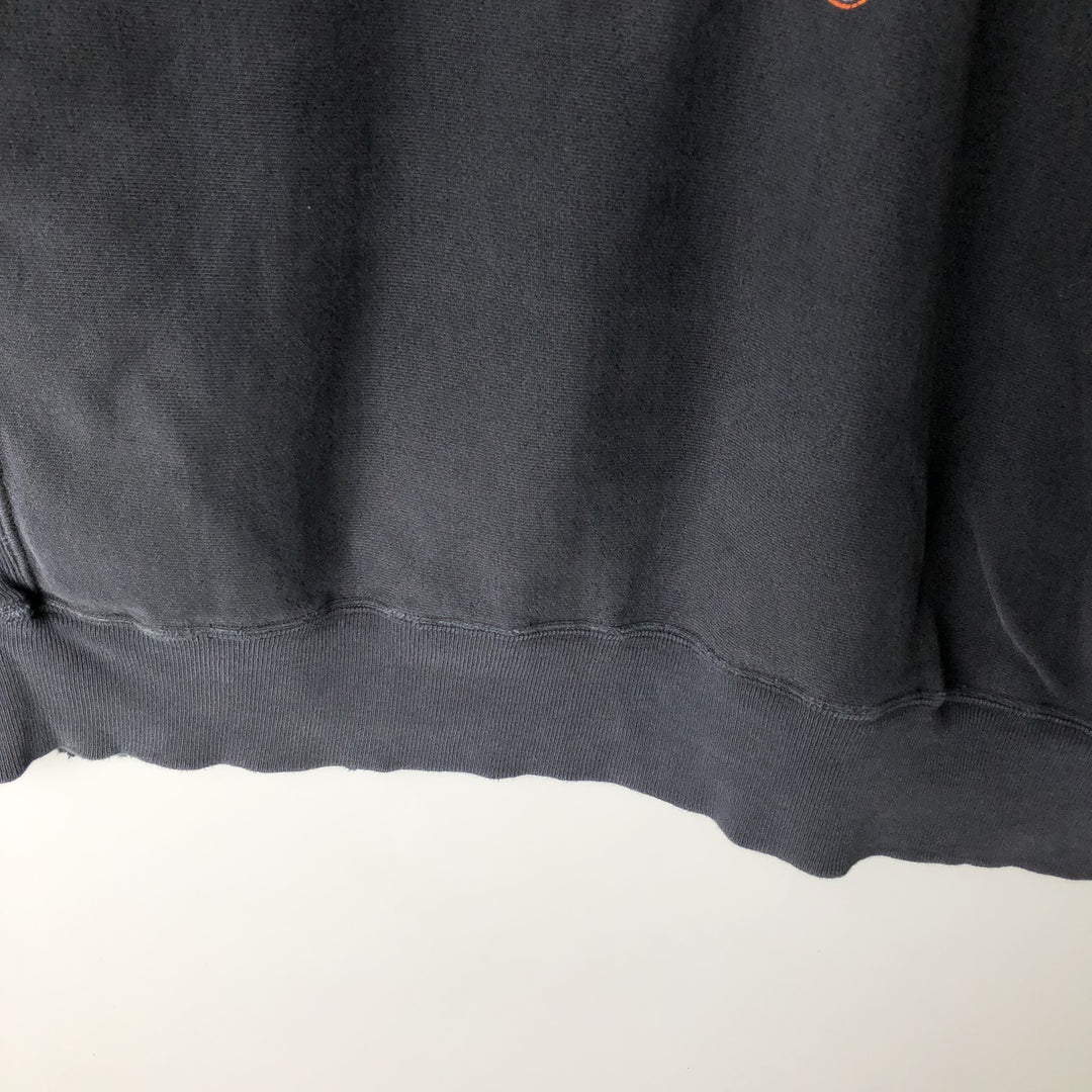 2000'S Champion Premium Reverse Weave Printed Sweatshirt, Men's Size XL cotton black type Vintage Second Hand
