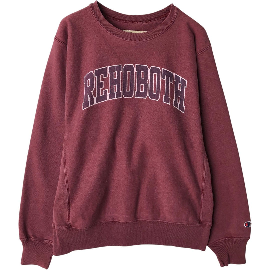 2000'S Champion Premium Reverse Weave Printed Sweatshirt (Men's Size S) cotton Purple type red-purple Vintage Second Hand
