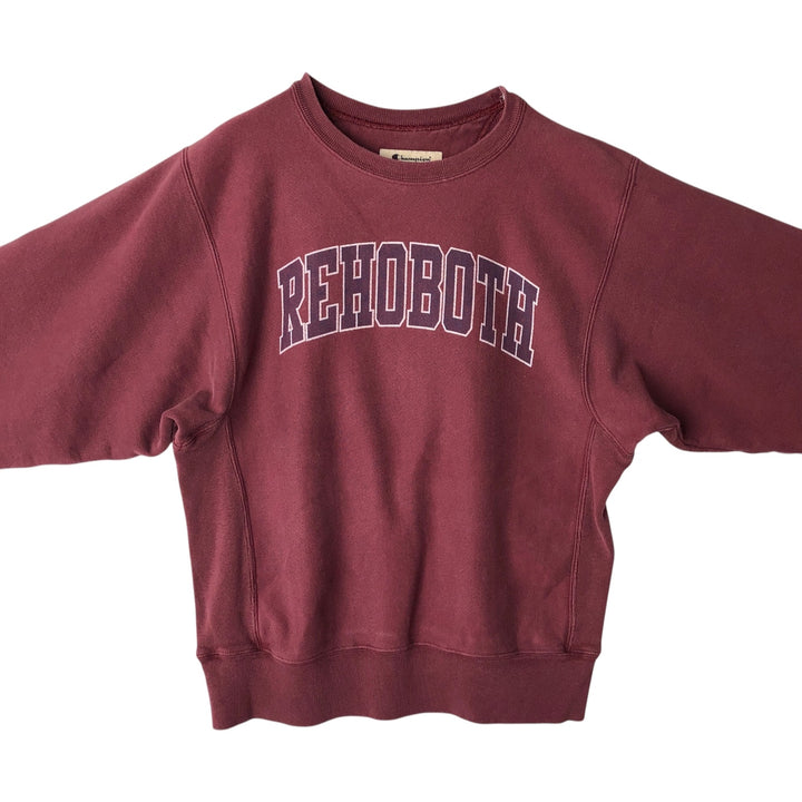 2000'S Champion Premium Reverse Weave Printed Sweatshirt (Men's Size S) cotton Purple type red-purple Vintage Second Hand