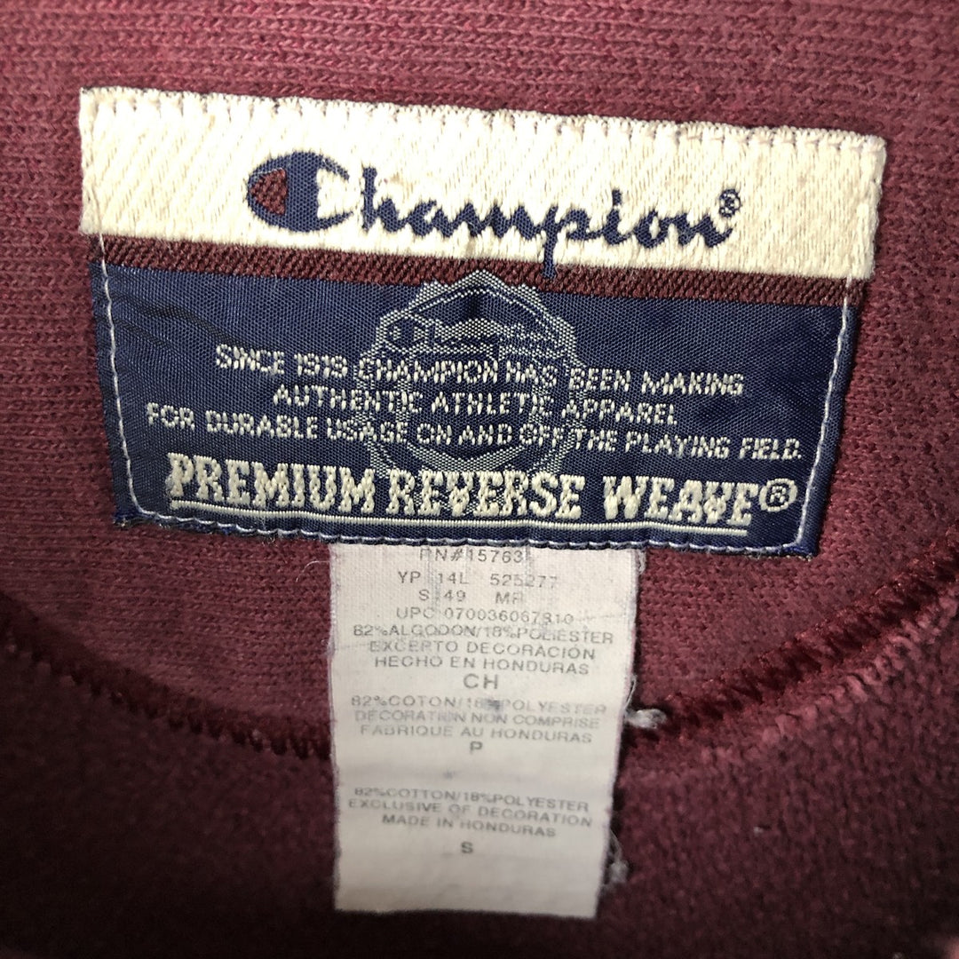 2000'S Champion Premium Reverse Weave Printed Sweatshirt (Men's Size S) cotton Purple type red-purple Vintage Second Hand