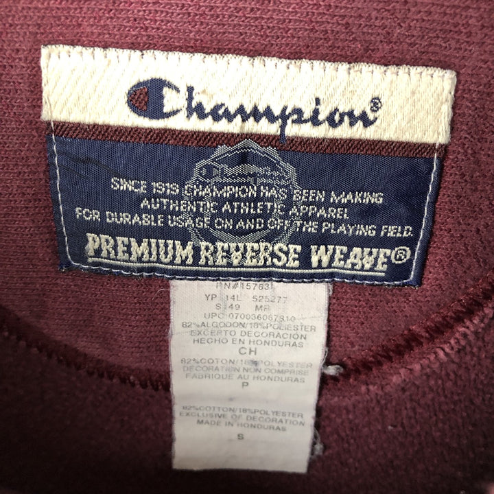 2000'S Champion Premium Reverse Weave Printed Sweatshirt (Men's Size S) cotton Purple type red-purple Vintage Second Hand
