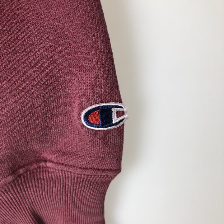 2000'S Champion Premium Reverse Weave Printed Sweatshirt (Men's Size S) cotton Purple type red-purple Vintage Second Hand
