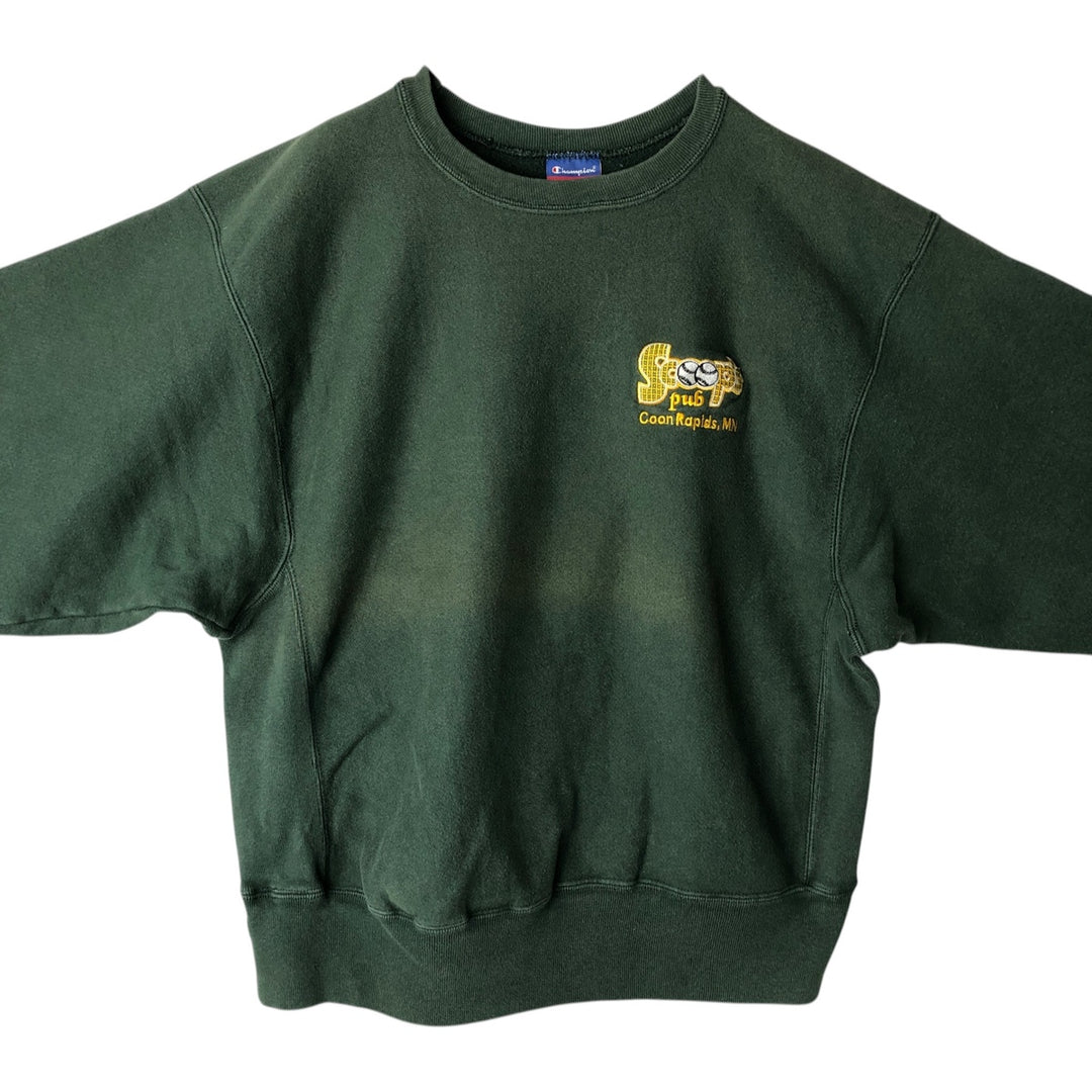Champion REVERSE WEAVE sweatshirt (Men's size L equivalent) from the 2000s. cotton green type Vintage Second Hand